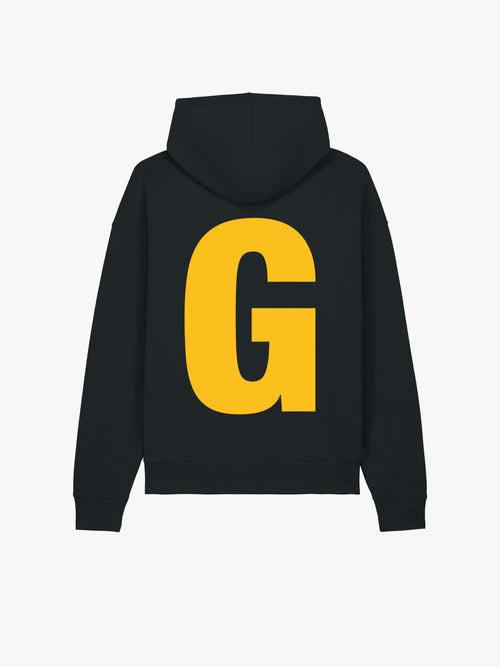 G Hoodie, nero, vista posteriore