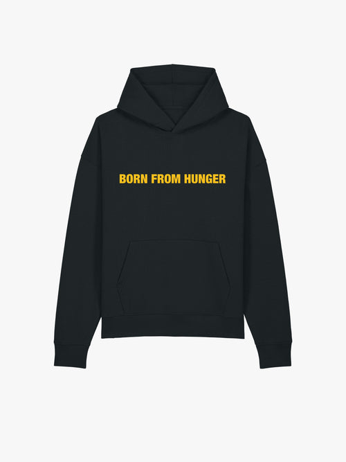 G Hoodie, nero, vista frontale