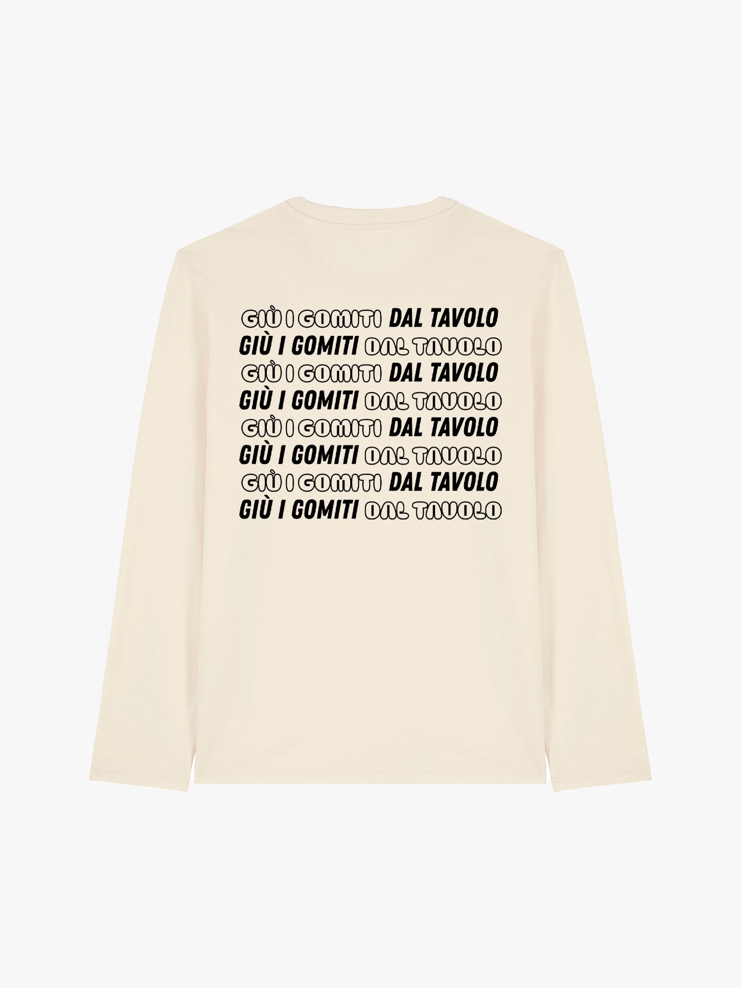 GIÙ I GOMITI LONGSLEEVE (UNISEX) (Copia)
