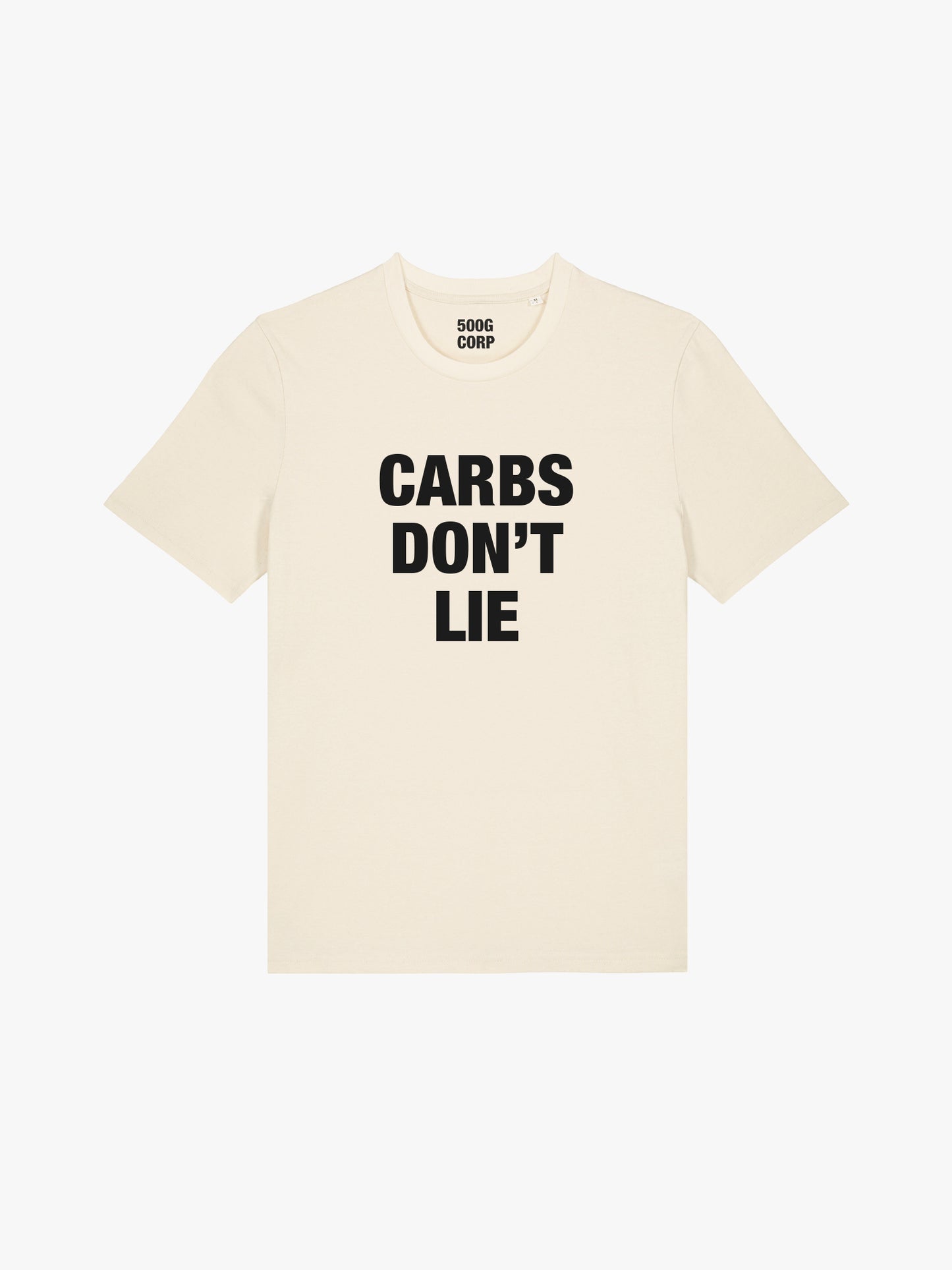 CARBS DON'T LIE T-SHIRT (UNISEX)