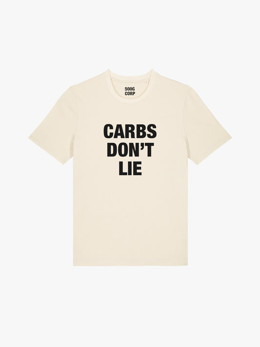 CARBS DON'T LIE T-SHIRT (UNISEX)