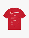 
Menù T-shirt, rosso, vue de dos